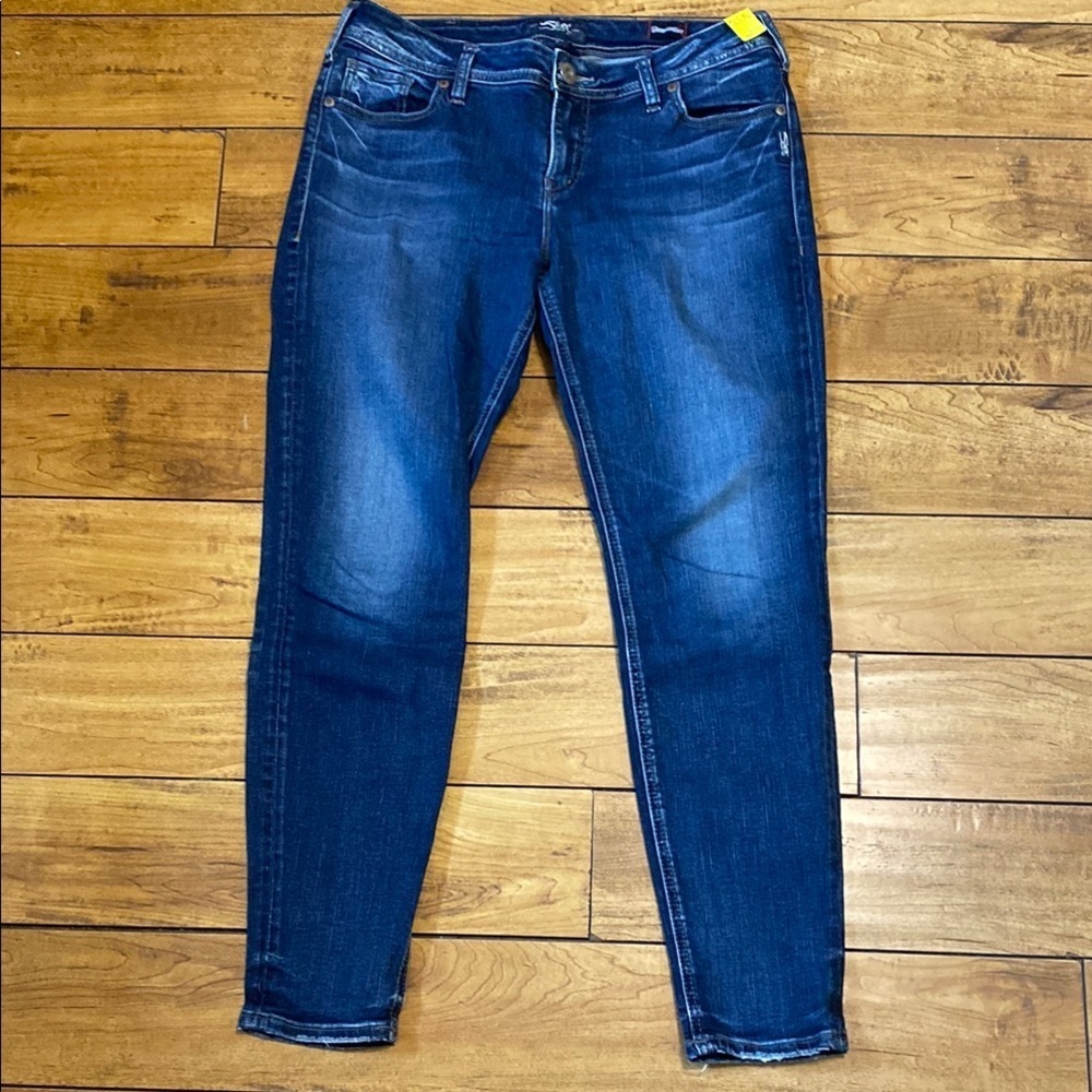 Silver Jeans Womens Skinny Jeans - Dark Blue Wash Size 31/29